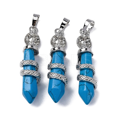 Synthetic Turquoise Pendants G-A241-01P-07-1