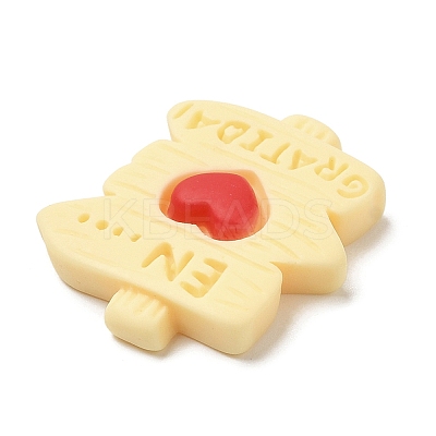 Street Sign Opaque Resin Cabochons LS-RESI-E044-01C-1