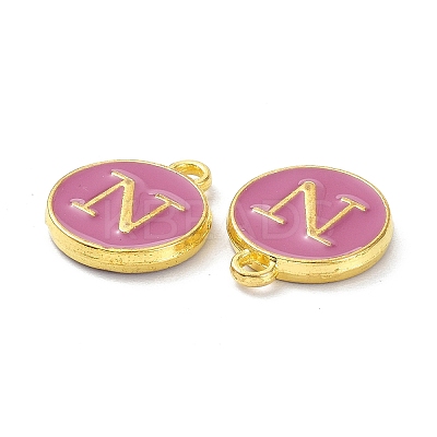 Golden Plated Alloy Enamel Charms ENAM-XCP0001-13N-1
