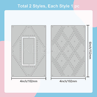 Carbon Steel Cutting Dies Stencils DIY-WH0309-1252-1
