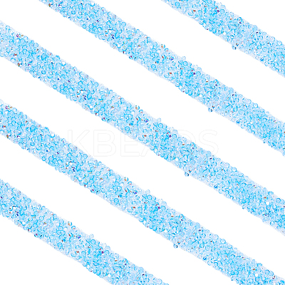 Self Adhesive Resin Rhinestone & Plastic Tape DIY-WH20081-008B-1