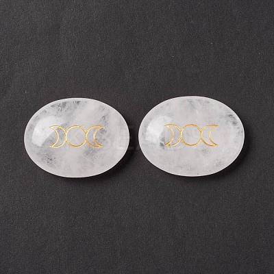 Natural Quartz Crystal Healing Massage Palm Stones G-E579-03F-1