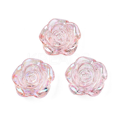 Transparent Acrylic Beads TACR-N006-64D-1
