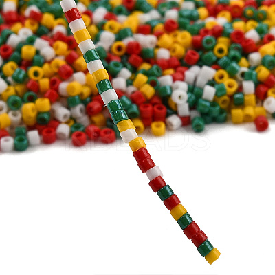 4 Colors 11/0 Christmas MIYUKI Delica Seed Beads SEED-X0058-21-1