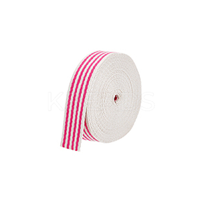 10 Yards Polycotton Striped Ribbon OCOR-BC0006-74A-1