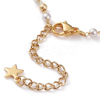Acrylic Beaded Chain Bracelet Making AJEW-JB00871-1