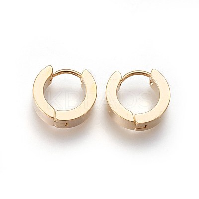 304 Stainless Steel Huggie Hoop Earrings X-EJEW-O087-09A-1