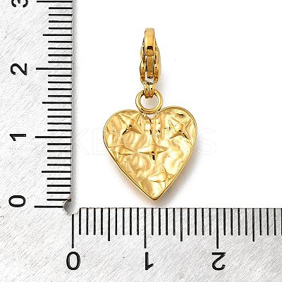Heart 304 Stainless Steel Rhinestones Pendant Decorations STAS-R159-50G-01-1
