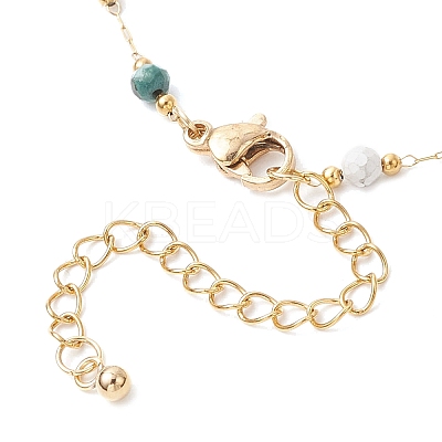 304 Stainless Steel Chain Anklets for Women AJEW-AN00691-1