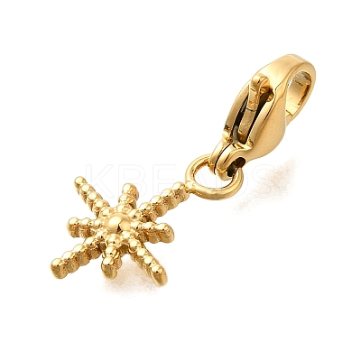 Star 304 Stainless Steel Pendant Decorations STAS-R159-36G-1