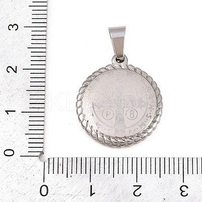 Non-Tarnish 304 Stainless Steel Pendants STAS-O065-18P-1