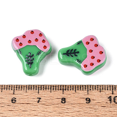 Printed Opaque Resin Beads RESI-N043-20B-1