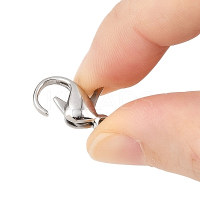 Tarnish Resistant 316 Surgical Stainless Steel Lobster Claw Clasps STAS-316-FL18A-1
