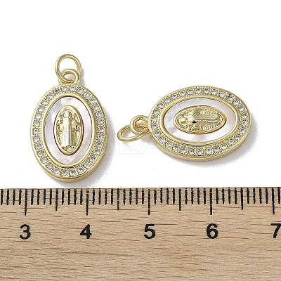 Brass Micro Pave Cubic Zirconia Pendants KK-G485-19B-G-1