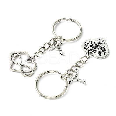 Valentine's Day Heart Alloy Pendant Keychain KEYC-FS0001-03-1