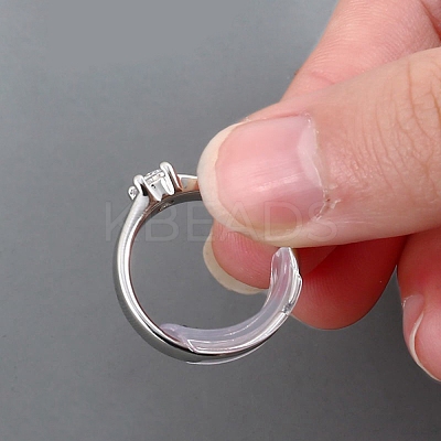 8Pcs 8 Sizes Plastic Invisible Ring Size Adjuster TOOL-K011-01-1