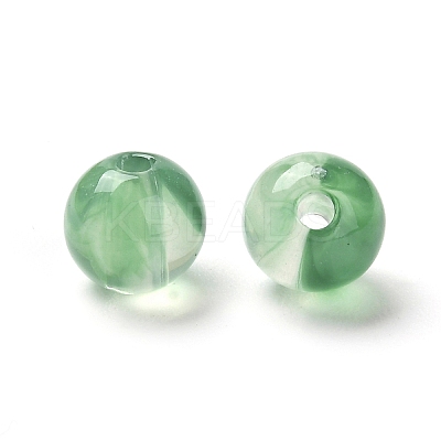 Imitation Jade Acrylic Beads X1-MACR-G066-01E-1