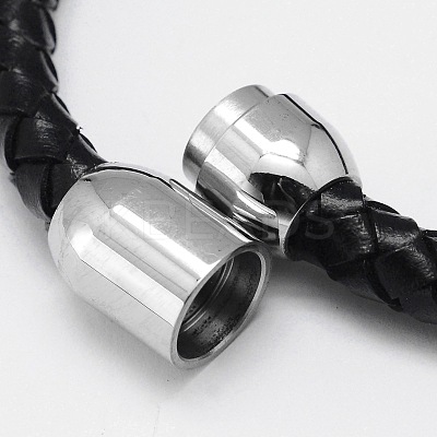 Braided Leather Cord Bracelets BJEW-I199-05-1