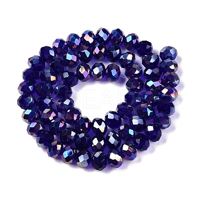 Electroplate Glass Beads Strands EGLA-A044-T8mm-B06-1