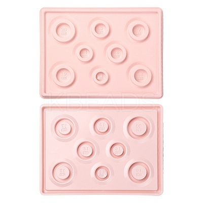 8 Sizes Flocking Plastic Rectangle Bracelet Design Board TOOL-D052-02-A-1