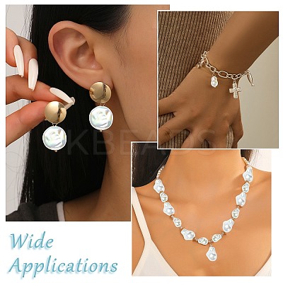 22Pcs 11 Styles ABS Plastic Imitation Baroque Pearl Beads FIND-CJ0005-37-1