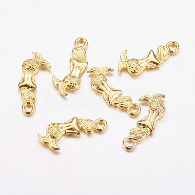 Tibetan Style Alloy Mermaid Pendants LS-TIBEP-5402-G-FF-1