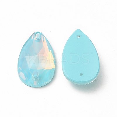 Mocha Effect Teardrop Shape Sew on Rhinestone GLAA-A024-04D-1