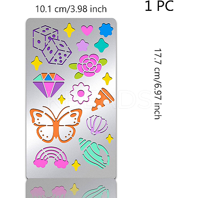 Stainless Steel Cutting Dies Stencils DIY-WH0242-233-1