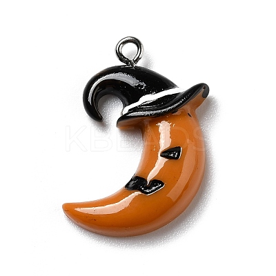 Halloween Opaque Resin Pendants RESI-D055-106P-1