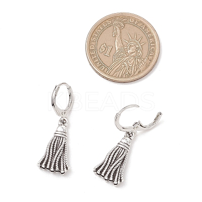 Tibetan Style Alloy Leverback Earrings EJEW-JE06910-1
