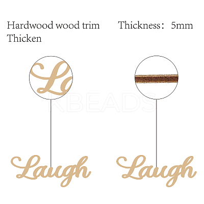 Laser Cut Unfinished Basswood Wall Decoration WOOD-WH0113-088-1