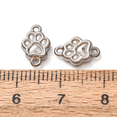 304 Stainless Steel Connector Charms STAS-N124-55P-1