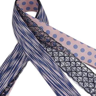9 Yards 3 Styles Polyester Ribbon SRIB-A014-F01-1