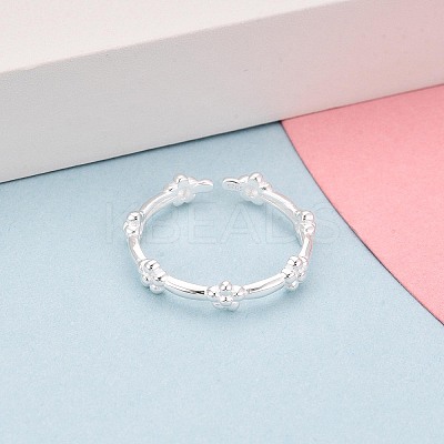 925 Sterling Silver Open Cuff Rings for Women STER-N016-148S-1