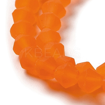 Imitate Austrian Crystal Frosted Glass Beads Strands EGLA-A039-T6mm-MD11-1