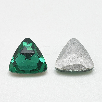 Pointed Back Glass Rhinestone Cabochons RGLA-T087-10mm-15-1