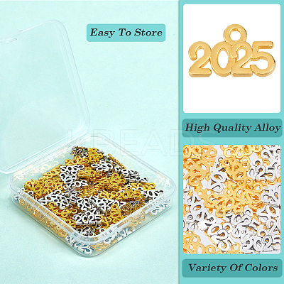 100Pcs 2 Colors Alloy Pendants FIND-SP0002-35-1