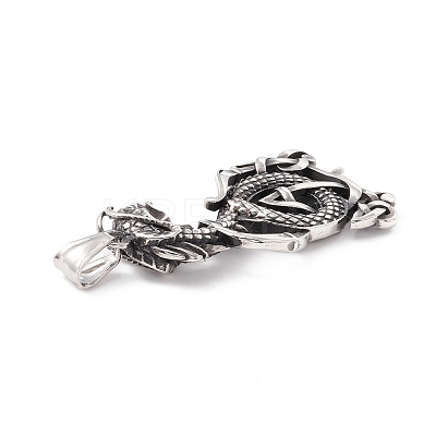 Tibetan Style 304 Stainless Steel Pendants X-STAS-P305-05AS-1