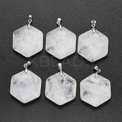 Natural Quartz Crystal Pendants G-F340-03F-1