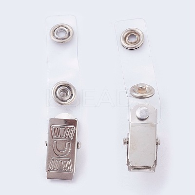 Iron Alligator Clips AJEW-NB0002-22-1