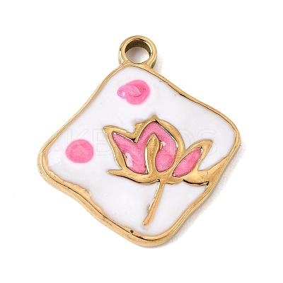 303 Stainless Steel Enamel Pendants SA-CBA9D90-03G-02-1
