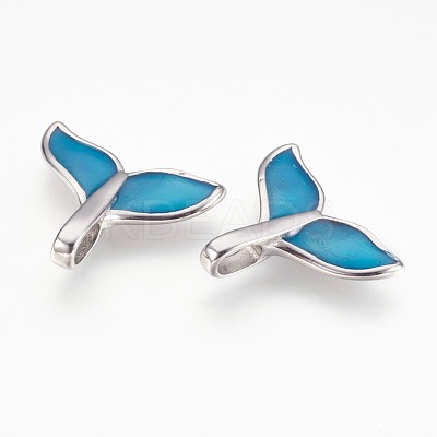 304 Stainless Steel Enamel Pendants STAS-F167-07P-1