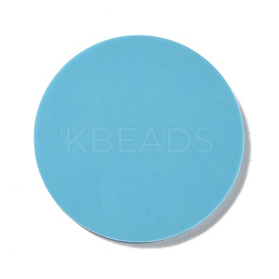 Tarot Theme DIY Flat Round Divination Coaster Food Grade Silicone Molds DIY-G083-02B-1