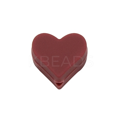 Heart Food Grade Eco-Friendly Silicone Beads LS-SIL-WH0013-56Q-1