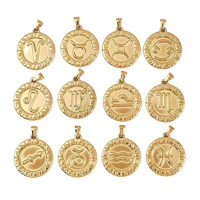 304 Stainless Steel Pendants STAS-C131-04G-1