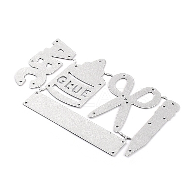 Study Supplies Carbon Steel Cutting Dies Stencils DIY-P076-50-1