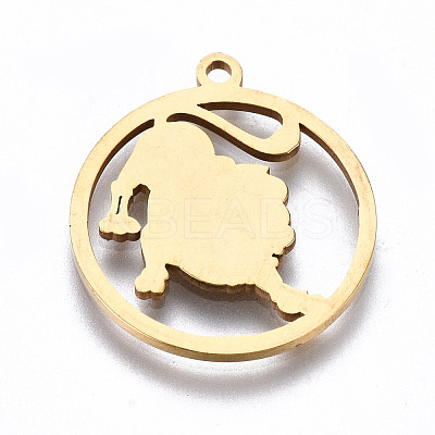 201 Stainless Steel Pendant STAS-Q237-M003-3-1