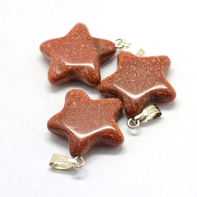 Star Natural & Synthetic Mixed Stone Pendants G-Q367-M-1