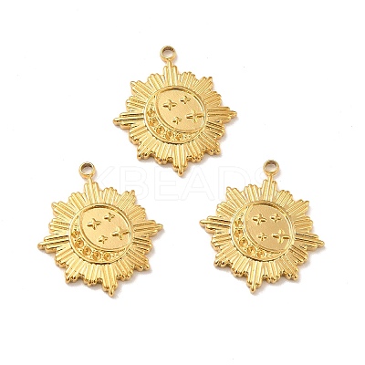 Ion Plating(IP) 304 Stainless Steel Pendants STAS-A066-21G-1