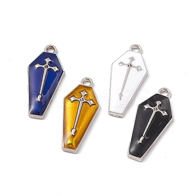 Alloy Enamel Pendants ENAM-H039-10P-1
